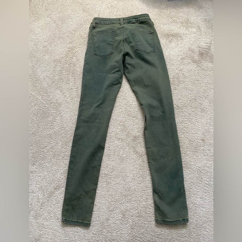 Just Black green gray distressed skinny jeans - Picture 5 of 5